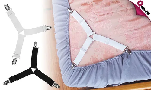 Adjustable Elastic Bed Sheet Clips!